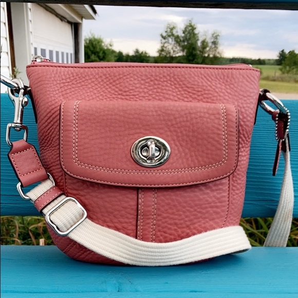 AUTHENTIC COACH HAMILTON F43057 LEATHER MESSENGER - Picture 6 of 16